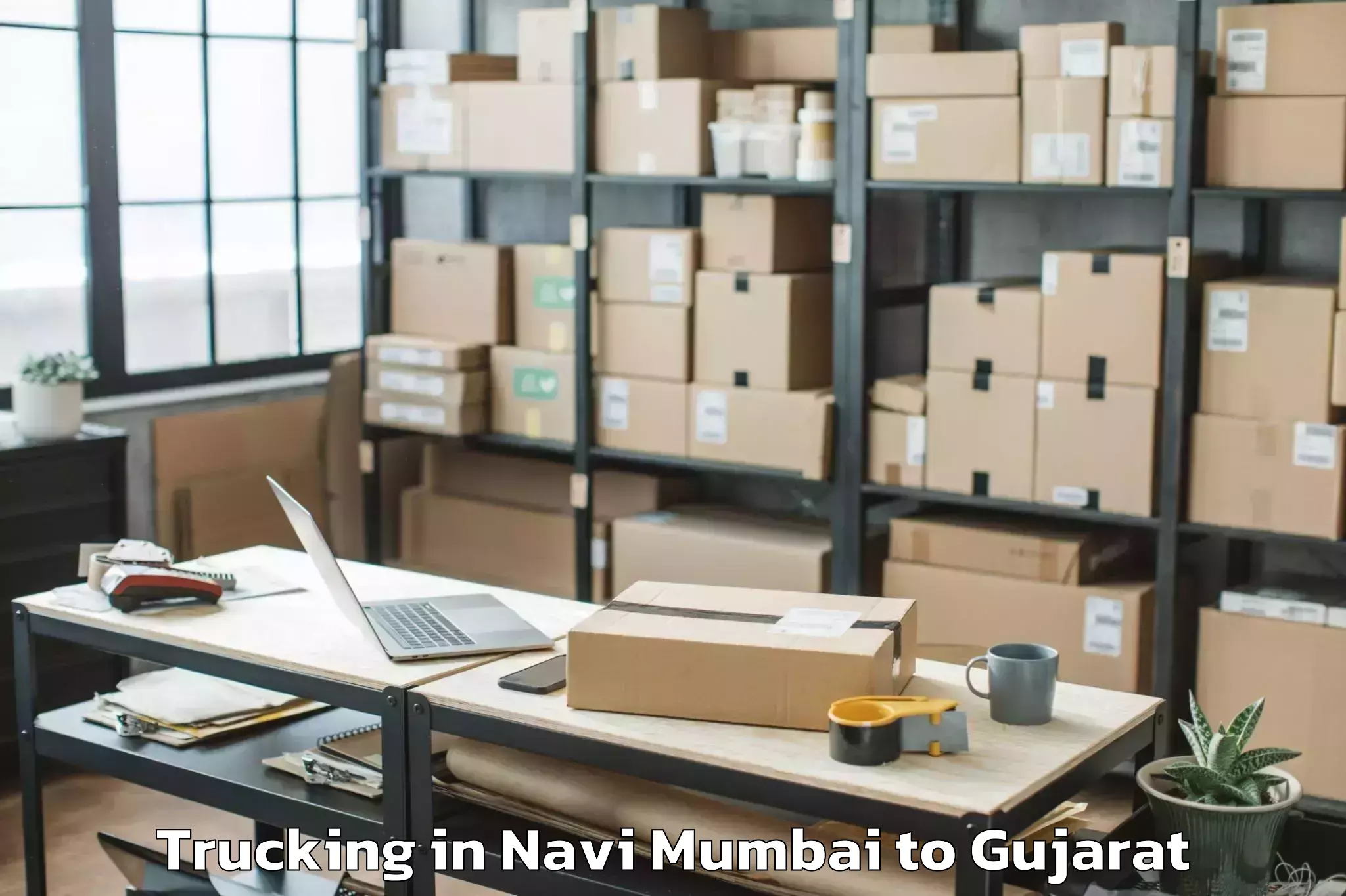 Book Navi Mumbai to Anand Trucking Online